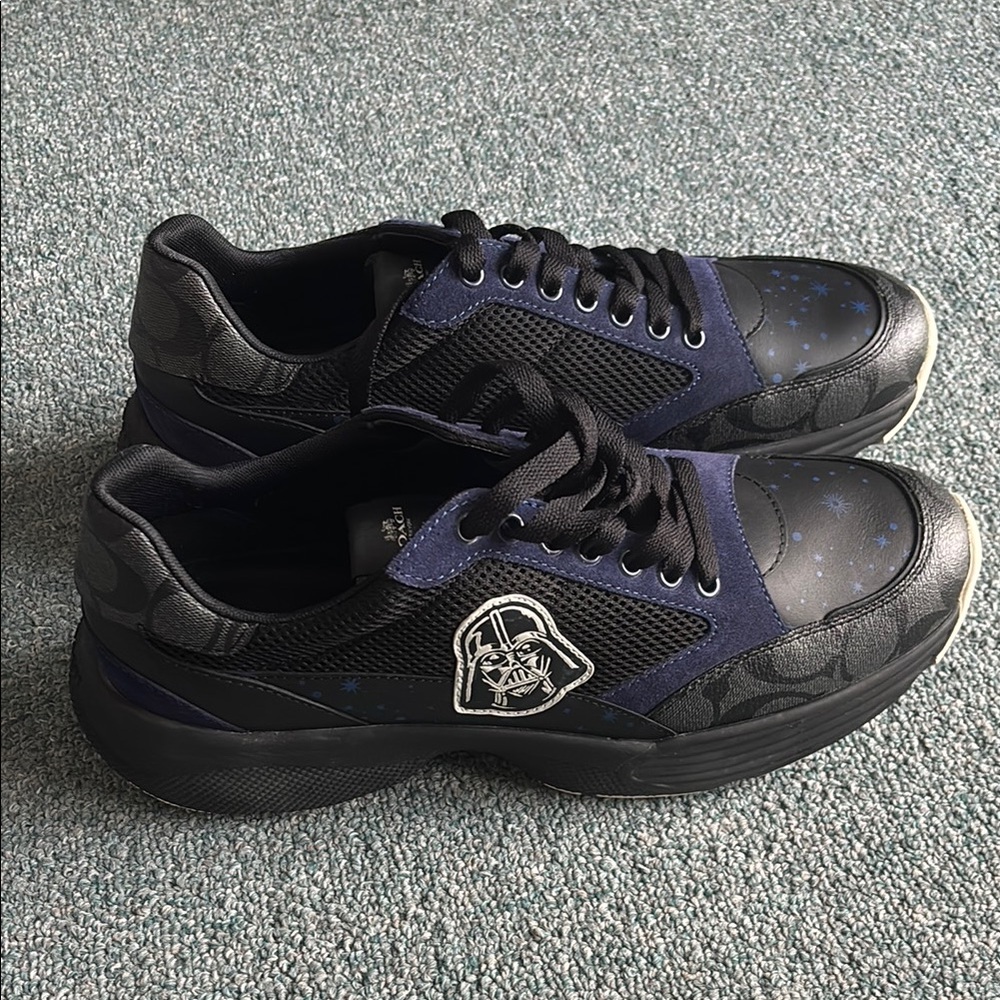 Coach_limited addition- Star Wars-Black and Blue Sneakers with Canvas Upper